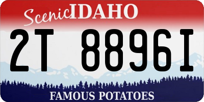 ID license plate 2T8896I