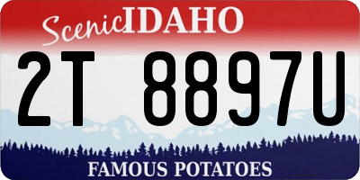 ID license plate 2T8897U