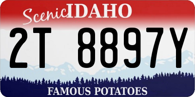 ID license plate 2T8897Y