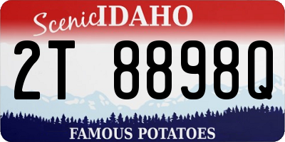 ID license plate 2T8898Q