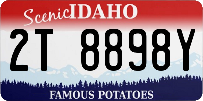 ID license plate 2T8898Y