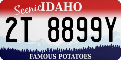 ID license plate 2T8899Y