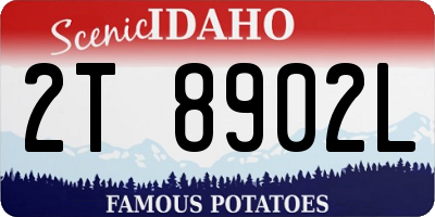 ID license plate 2T8902L