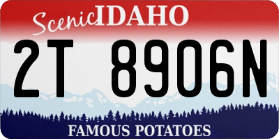 ID license plate 2T8906N