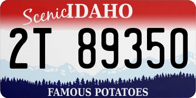ID license plate 2T8935O