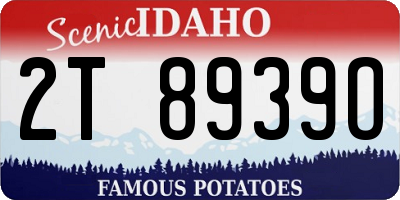 ID license plate 2T8939O