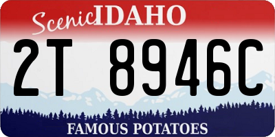 ID license plate 2T8946C