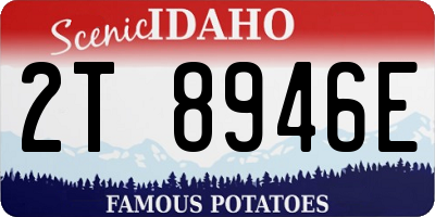 ID license plate 2T8946E