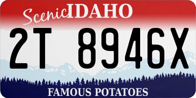 ID license plate 2T8946X