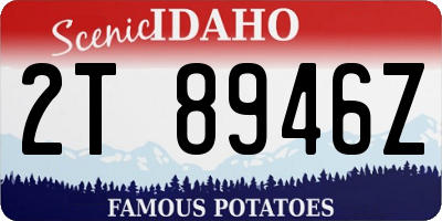 ID license plate 2T8946Z