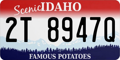 ID license plate 2T8947Q
