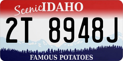 ID license plate 2T8948J