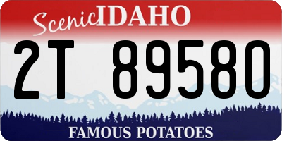 ID license plate 2T8958O