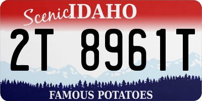 ID license plate 2T8961T