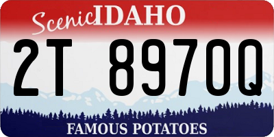 ID license plate 2T8970Q