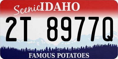 ID license plate 2T8977Q