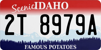 ID license plate 2T8979A