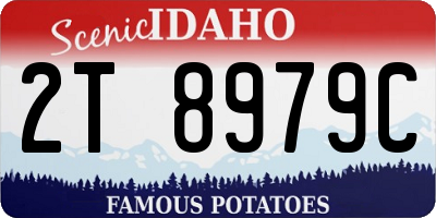 ID license plate 2T8979C