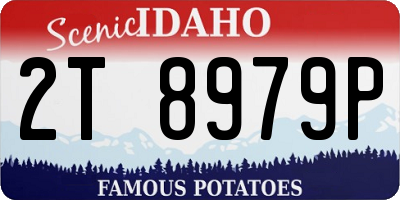 ID license plate 2T8979P