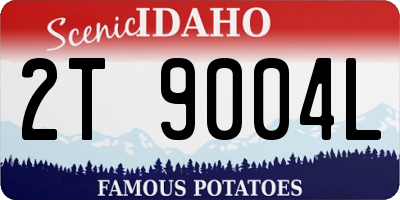 ID license plate 2T9004L