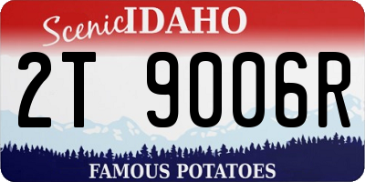 ID license plate 2T9006R
