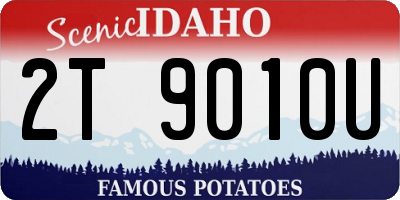 ID license plate 2T9010U
