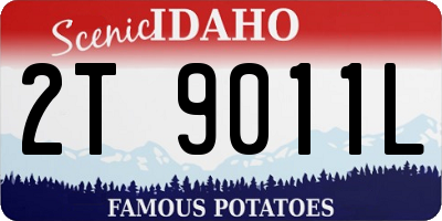 ID license plate 2T9011L