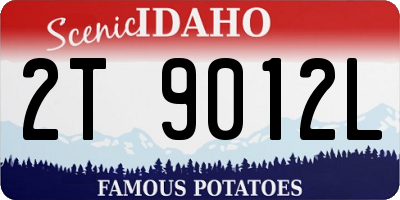 ID license plate 2T9012L
