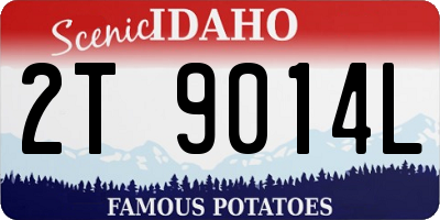 ID license plate 2T9014L