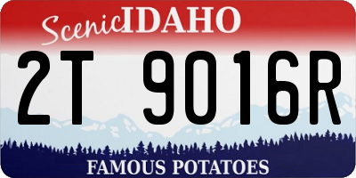 ID license plate 2T9016R