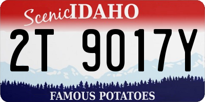 ID license plate 2T9017Y