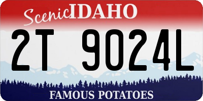 ID license plate 2T9024L