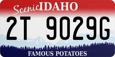 ID license plate 2T9029G