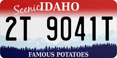 ID license plate 2T9041T