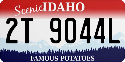 ID license plate 2T9044L