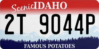 ID license plate 2T9044P