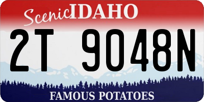 ID license plate 2T9048N
