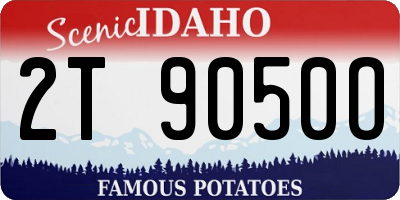 ID license plate 2T9050O