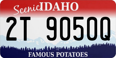 ID license plate 2T9050Q