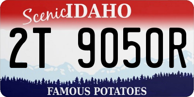 ID license plate 2T9050R