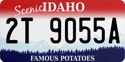 ID license plate 2T9055A