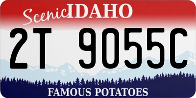 ID license plate 2T9055C