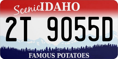 ID license plate 2T9055D