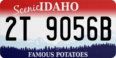 ID license plate 2T9056B