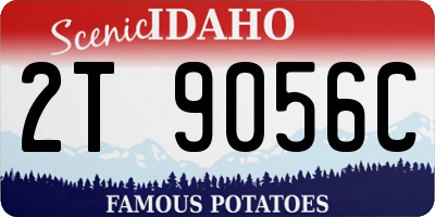 ID license plate 2T9056C