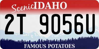 ID license plate 2T9056U