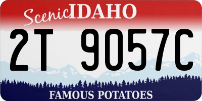 ID license plate 2T9057C