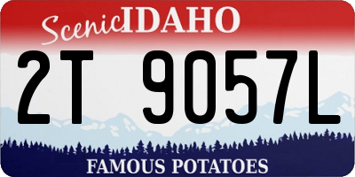ID license plate 2T9057L