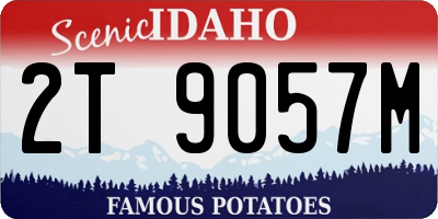 ID license plate 2T9057M