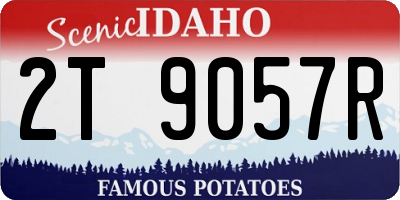 ID license plate 2T9057R